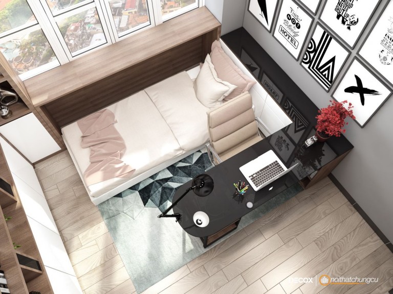 thiết kế nội thất chung cư 40m2 - anh Tùng 9