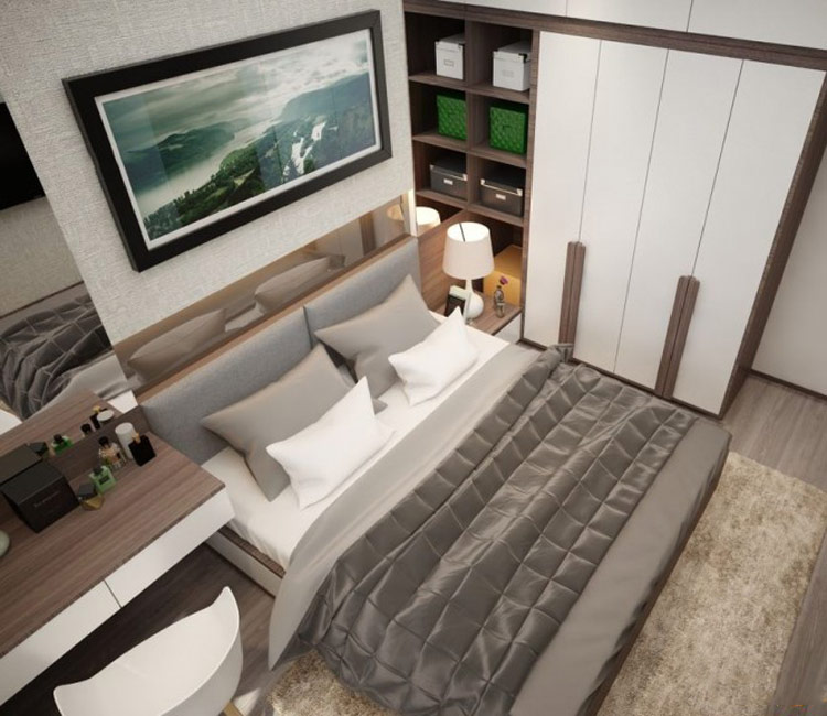 thiết kế nội thất chung cư 60m2 - anh minh 1
