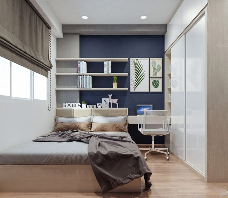 Thiết kế nội thất chung cư 60m2 Anh Trí 13