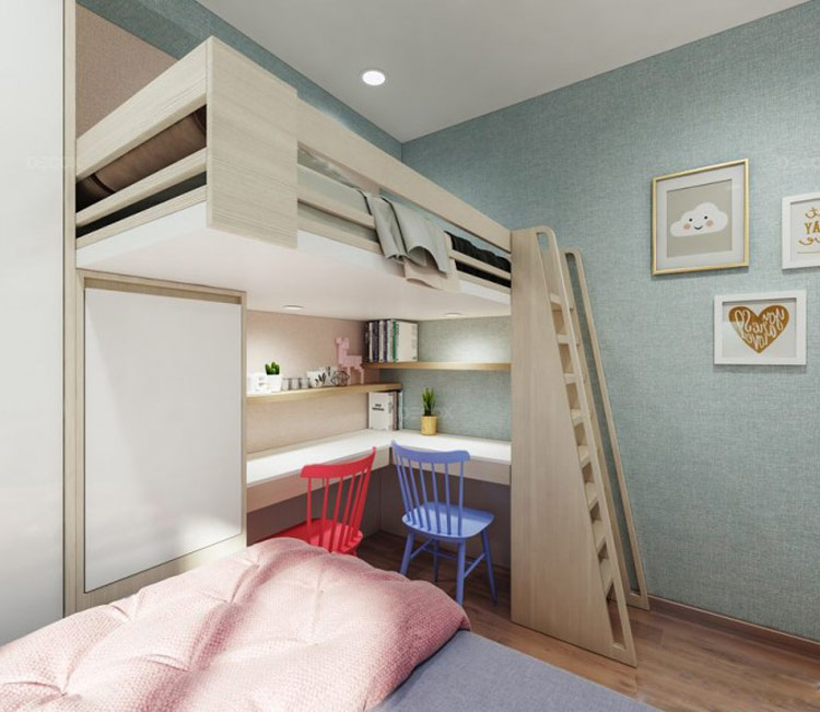 Thiết kế nội thất chung cư 60m2 Anh Trí 5