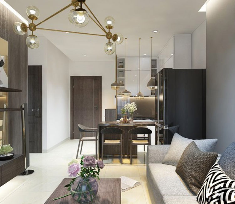 thiết kế nội thất chung cư 65m2 - anh bách 19