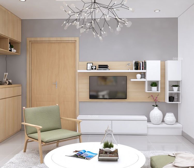 Thiết kế nội thất chung cư 75m2 Diamond House - chị Ngọc 17