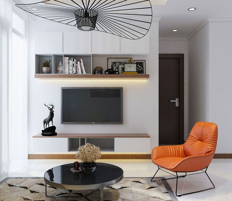 thiết kế nội thất chung cư 77m2 - anh Nhân 10