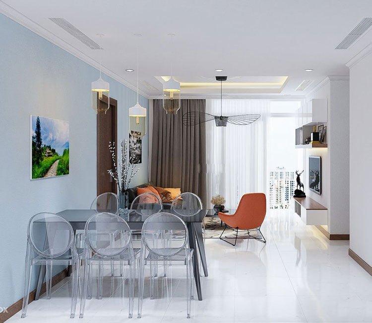 thiết kế nội thất chung cư 77m2 - anh Nhân 7