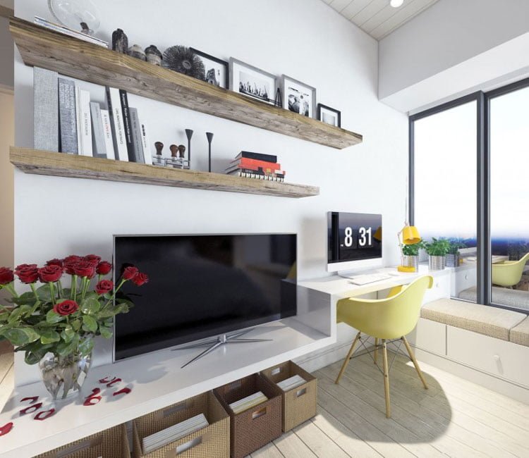 Thiết kế nội thất chung cư 77m2 Center Point - anh Quang 1