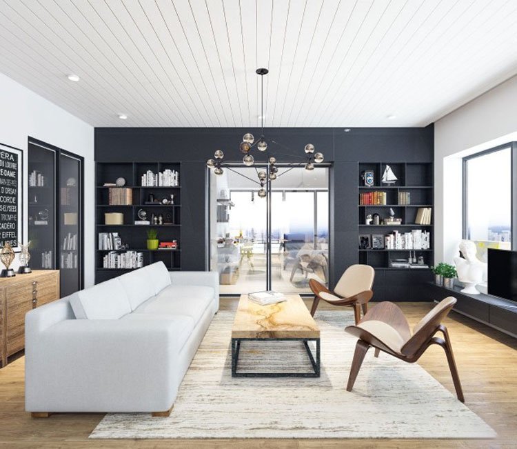 Thiết kế nội thất chung cư 77m2 Center Point - anh Quang 8