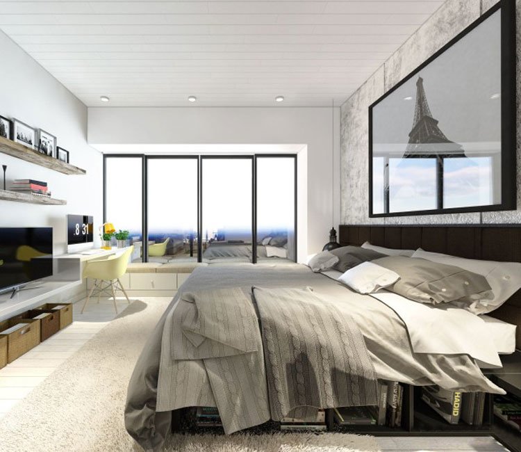 Thiết kế nội thất chung cư 77m2 Center Point - anh Quang 11