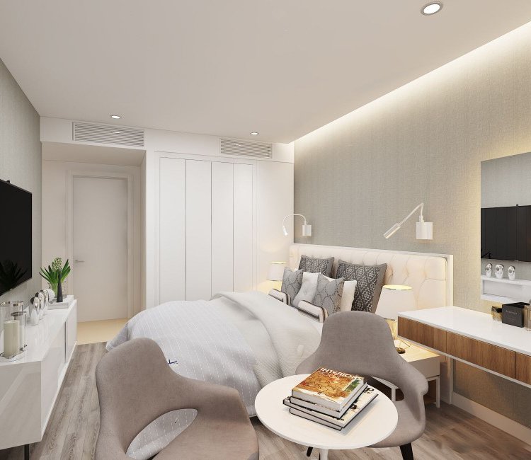Thiết kế nội thất chung cư 83m2 OCT2 Bắc Linh Đàm - anh Mạnh 11