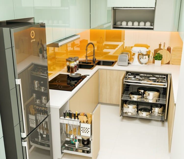 Thiết kế nội thất chung cư 85m2 The Pride - chi Hồng 3