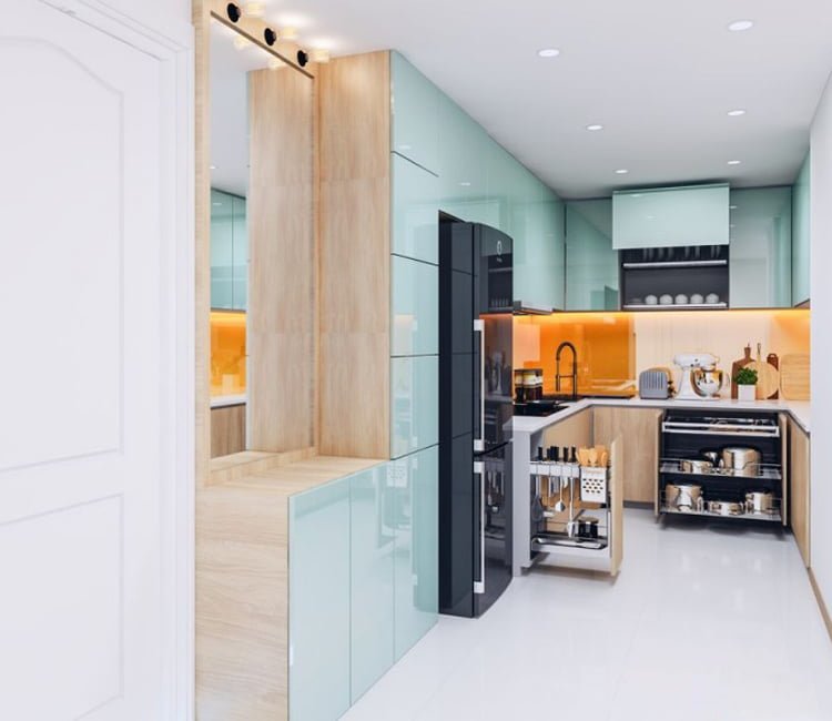 Thiết kế nội thất chung cư 85m2 The Pride - chi Hồng 4