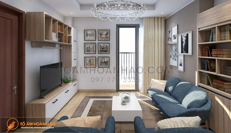 Dự án: Bà Minh - Tòa A - 921 Park Hill - KĐT Times City 2 Đồ nội thất khá đơn giản, không hề cầu kỳ