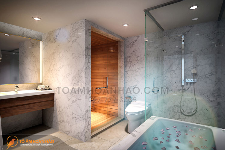 Dự án: Anh Hưng - Hạ Long 17 Phòng tắm sang trọng với thiết kế khu khô và khu ướt riêng biệt