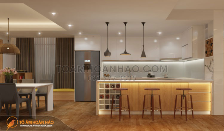 5 tuyệt chiêu trong thiết kế nội thất phòng bếp cho không gian bếp trong mơ 5 Thiết kế nội thất phòng bếp