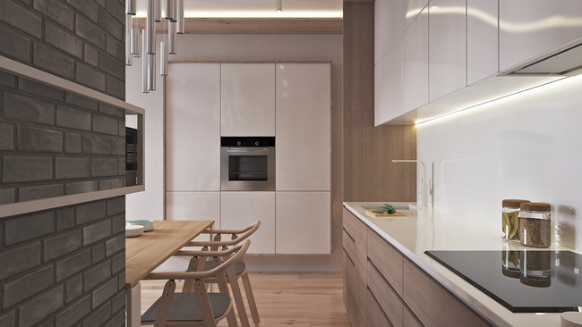 thiết kế nội thất nhà nhỏ - phòng bếp