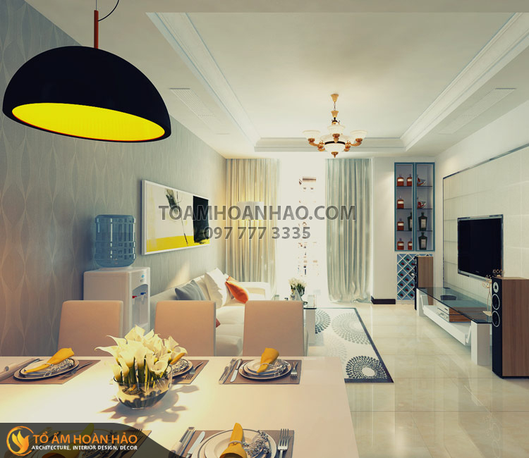 Dự án: Chị Lan Anh - P.1211- Tòa R6 - KĐT Royal City 1 thiet-ke-thi-cong-noi-that-chung-cu-nha-chi-lan-anh-1