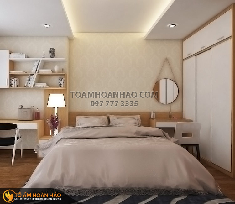 Dự án: Chị Tâm - Phòng 1802 - Chung cư cao cấp Vp - Linh Đàm - Hoàng Mai - Hà Nội 6 thiet-ke-thi-cong-noi-that-chung-cu-chi-tam-7
