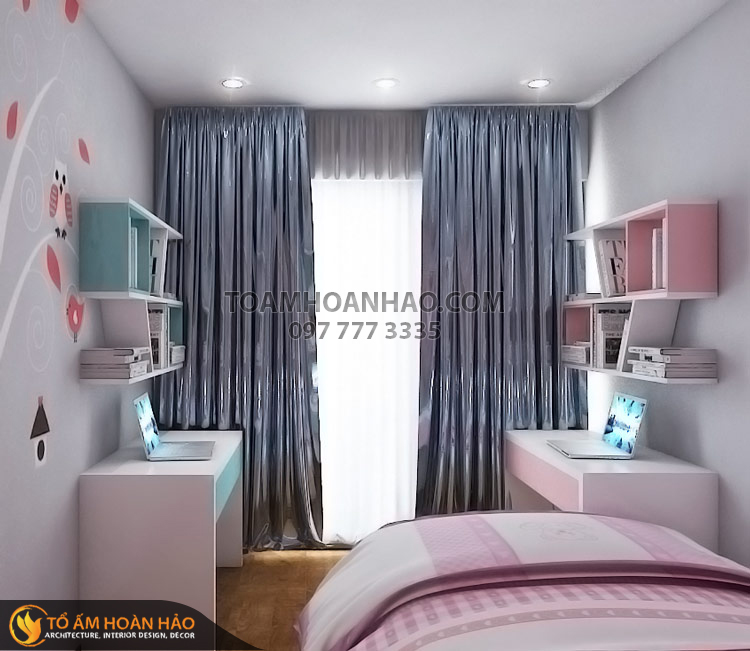 Dự án: Chị Tâm - Phòng 1802 - Chung cư cao cấp Vp - Linh Đàm - Hoàng Mai - Hà Nội 8 thiet-ke-thi-cong-noi-that-chung-cu-chi-tam-9