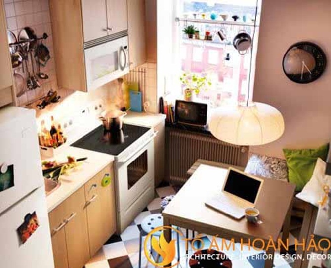 Thiết kế nội thất phòng bếp cho căn hộ chung cư 2 Thiết kế nội thất căn hộ chung cư 2