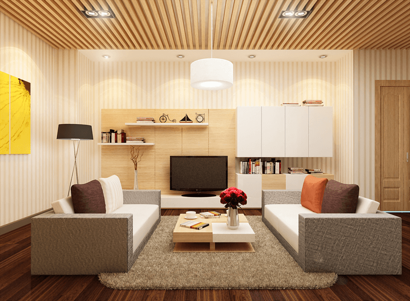 Tại sao nên chọn thiết kế nội thất giá rẻ cho chung cư mini? 2 Sử dụng đèn trần là lựa chọn của nhiều KTS trong thiết kế nội thất giá rẻ