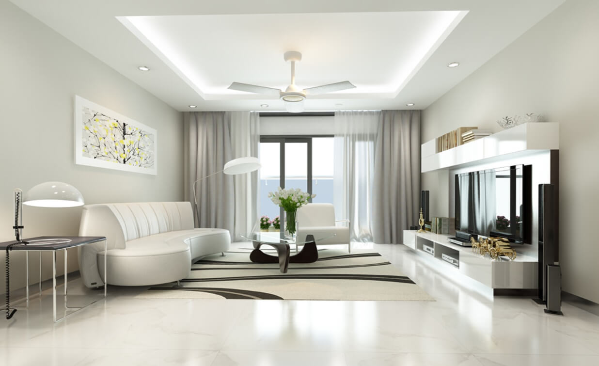 Khó tin với ưu điểm của thiết kế nội thất hiện đại 1 Màu trắng là một trong những tông màu chủ đạo của thiết kế nội thất hiện đại