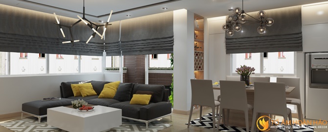 báo giá thi công nội thất chung cư căn hộ Lilaman