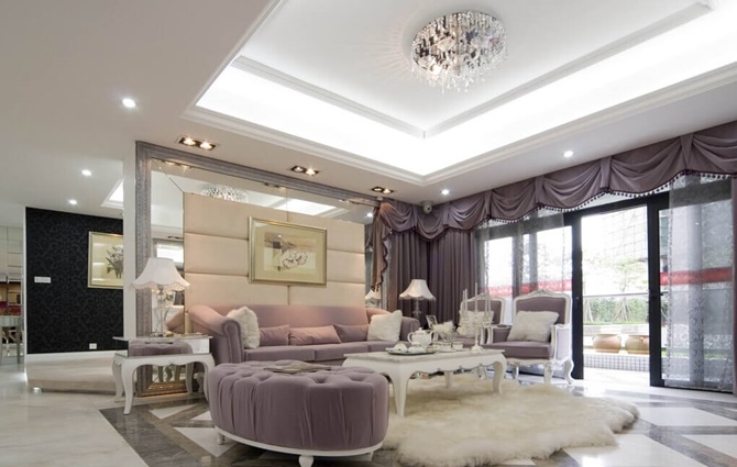 chọn sofa phòng khách khi thi công nội thất biệt thự