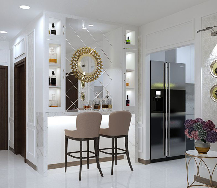 Thiết kế nội thất chung cư 123m2 – Chung cư Hyundai HillState