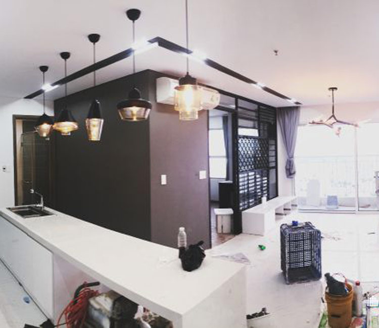 thiết kế nội thất chung cư 50m2 - anh Lâm 9