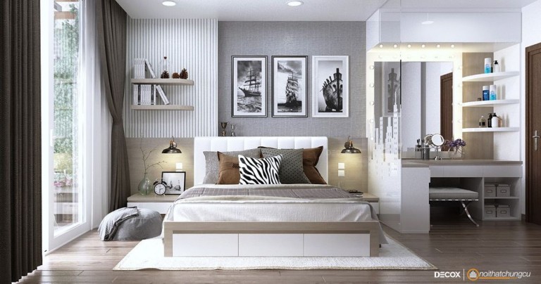 thiết kế nội thất chung cư 68m2 - chị Ngọc Anh 14