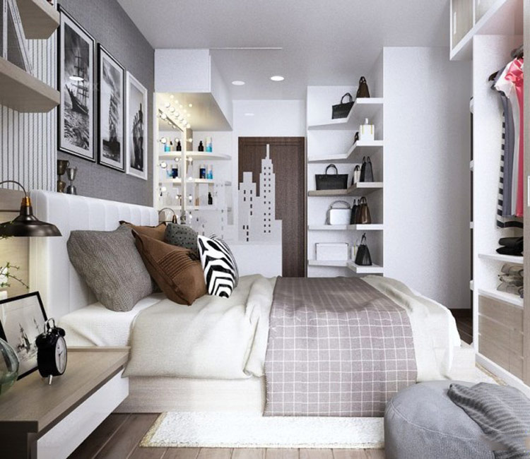 thiết kế nội thất chung cư 68m2 - chị Ngọc Anh 15