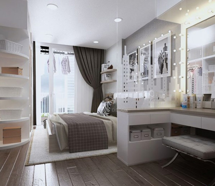 thiết kế nội thất chung cư 68m2 - chị Ngọc Anh 16