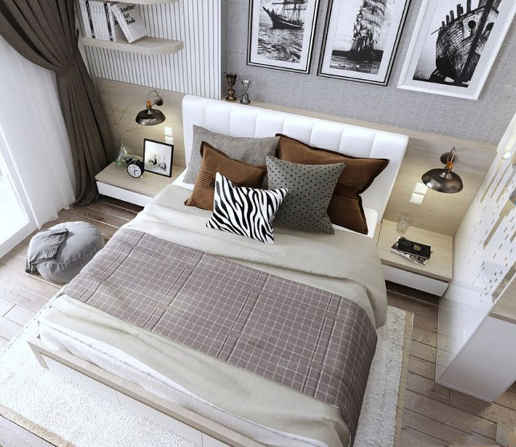 thiết kế nội thất chung cư 68m2 - chị Ngọc Anh 17