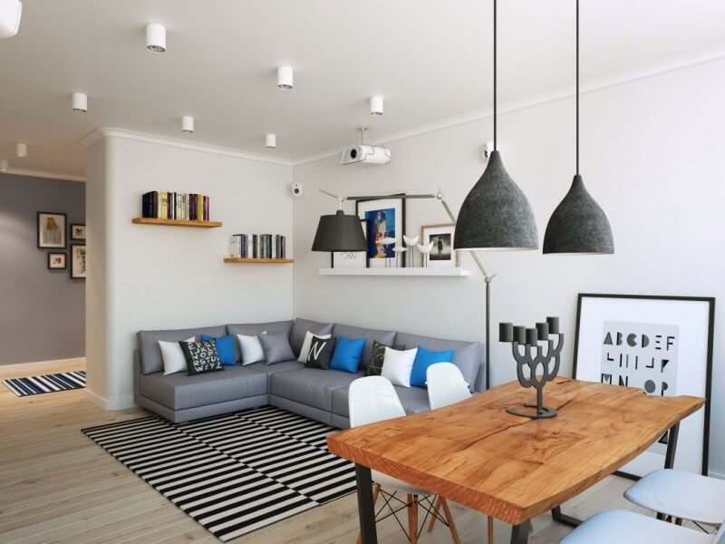 TOP 2 phong cách thiết kế nội thất chung cư 70m2 được nhiều gia đình lựa chọn 2 thiet-ke-noi-that-chung-cu-70m2-2