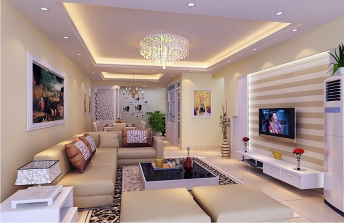 Thiết kế nội thất chung cư HH4 Linh Đàm với đèn trần thời thượng 1 thiet-ke-noi-that-chung-cu-hh-linh-dam-1