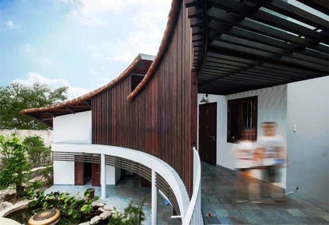 thiết kế thi công nội thất biệt thự mái lá