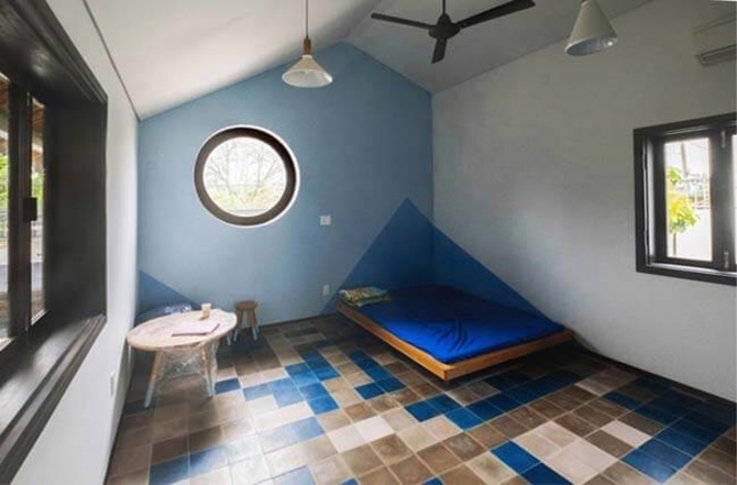 thiết kế thi công nội thất biệt thự mái lá