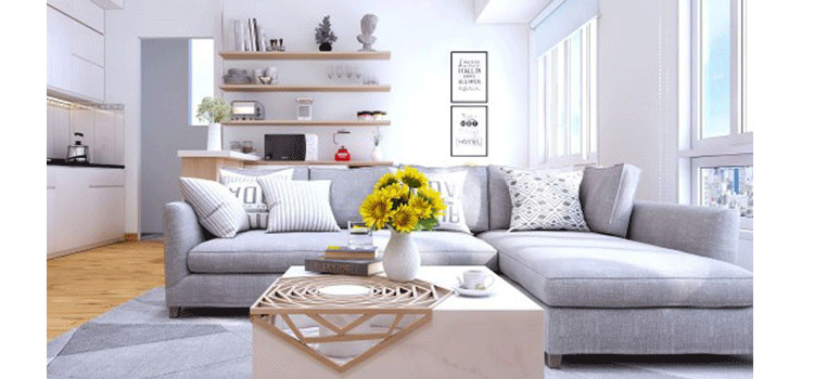 Thiết kế nội thất chung cư 56m2 Mỹ Đình Pearl - chị Trâm Anh 4