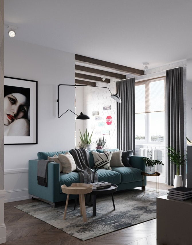 Thiết kế chung cư 90m2 3 phòng ngủ với phong cách Scandinavian cực chất 3 thiet-ke-noi-that-chung-cu-90m2-3-phong-ngu-2