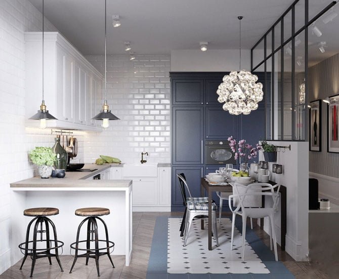 Thiết kế chung cư 90m2 3 phòng ngủ với phong cách Scandinavian cực chất 6 thiet-ke-noi-that-chung-cu-90m2-3-phong-ngu-5