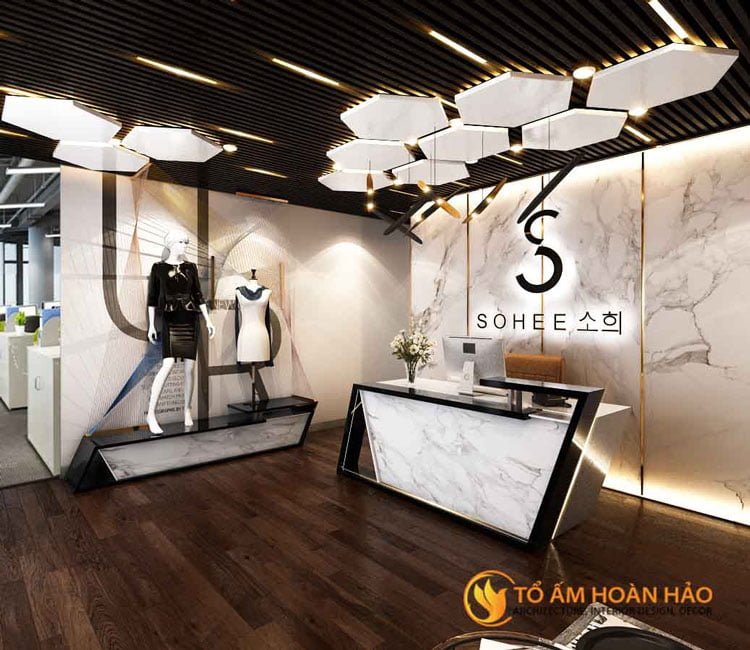 Công trình: Văn phòng Công ty cổ phần đầu tư phát triển Sohee 6 thiết kế thi công kiến trúc nội thất công ty cổ phần phát triển đầu tư Sohee 12