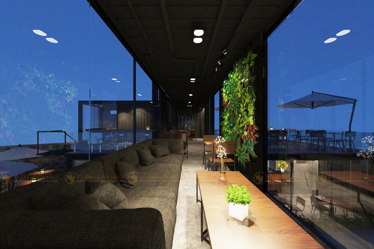 Thiết kế thi công quán trà sữa đẹp mê li, khách xếp hàng check in 7 thiết kế thi công quán trà sữa 3