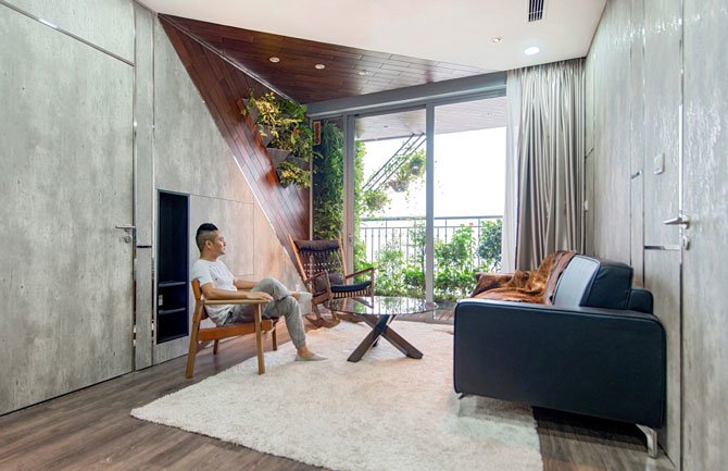 Thiết kế nội thất Hà Nội - căn hộ 80m2 hóa thiên đường xanh mát với 780 triệu đồng 6 thiết kế nội thất hà nội 15