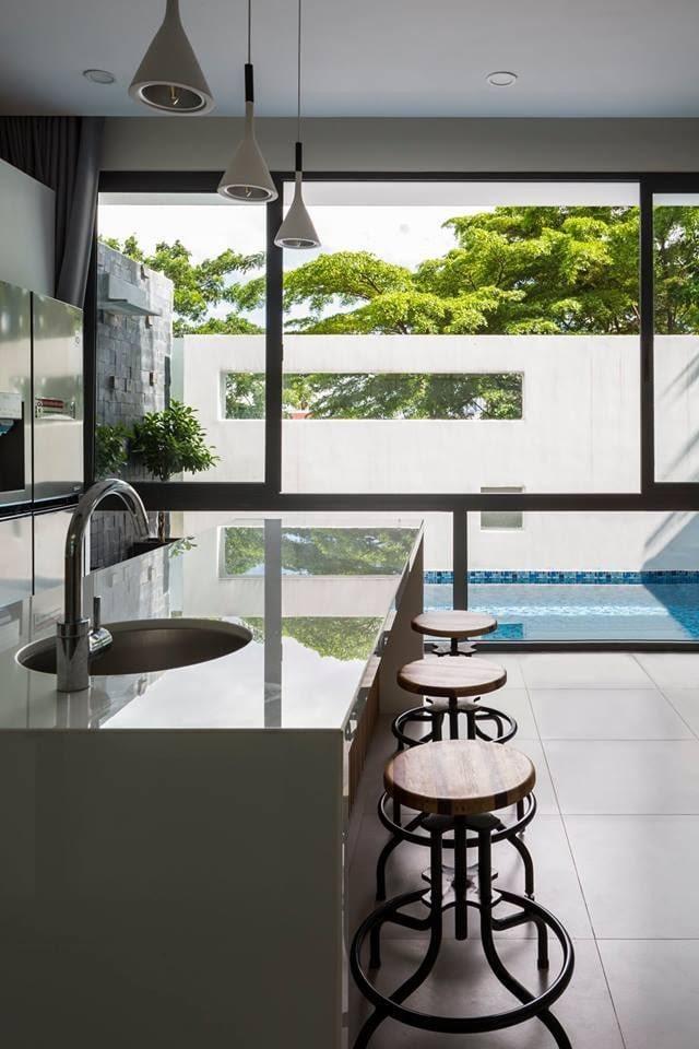 Thiết kế nhà đẹp mặt tiền 7m: tận dụng mặt tiền rộng, thiết kế nhà đẹp hết chỗ chê 6