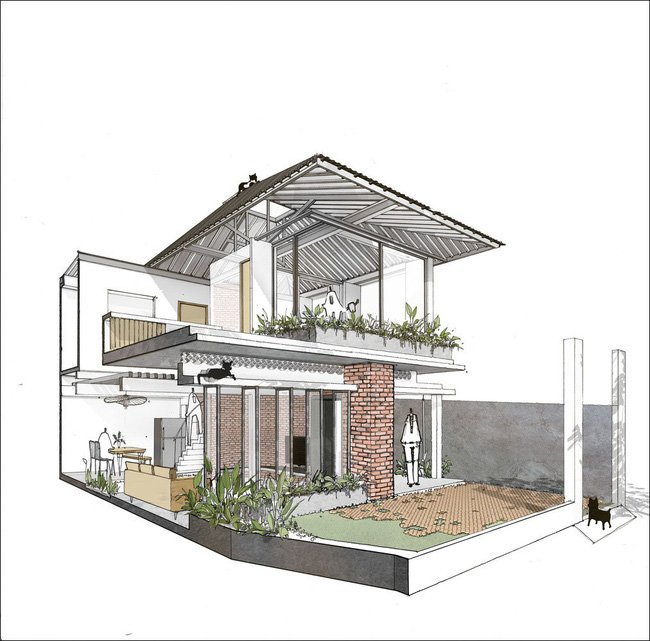 Thiết kế thi công biệt thự siêu chất: nhà cấp 4 hóa biệt thự sân vườn tuyệt đẹp 1 thiết kế thi công biệt thự đep 5