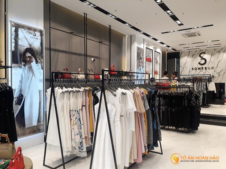 thiết kế thi công nội thất showroom thời trang Sohee Thanh Hóa 2