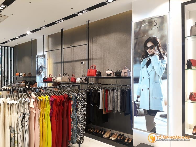 thiết kế thi công nội thất showroom thời trang Sohee Thanh Hóa 9