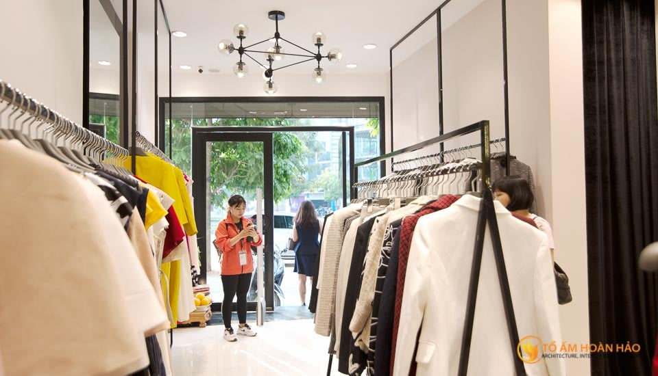 thiết kế thi công nội thất showroom thời trang sohee Nguyễn Văn Huyên 9