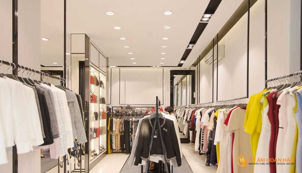 thiết kế thi công nội thất showroom thời trang sohee Nguyễn Văn Huyên 10
