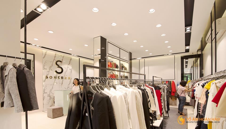 thiết kế thi công nội thất showroom thời trang sohee Nguyễn Văn Huyên 11