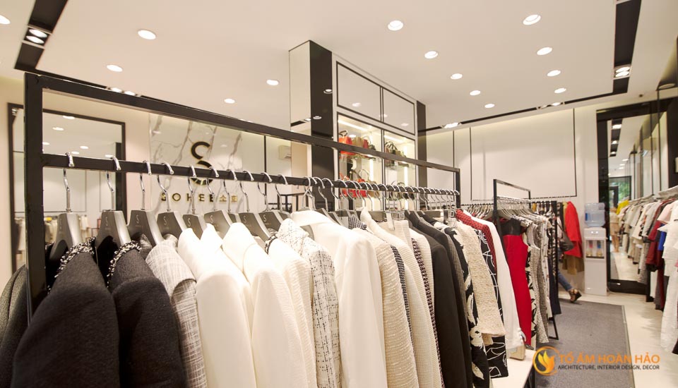 thiết kế thi công nội thất showroom thời trang sohee Nguyễn Văn Huyên 12